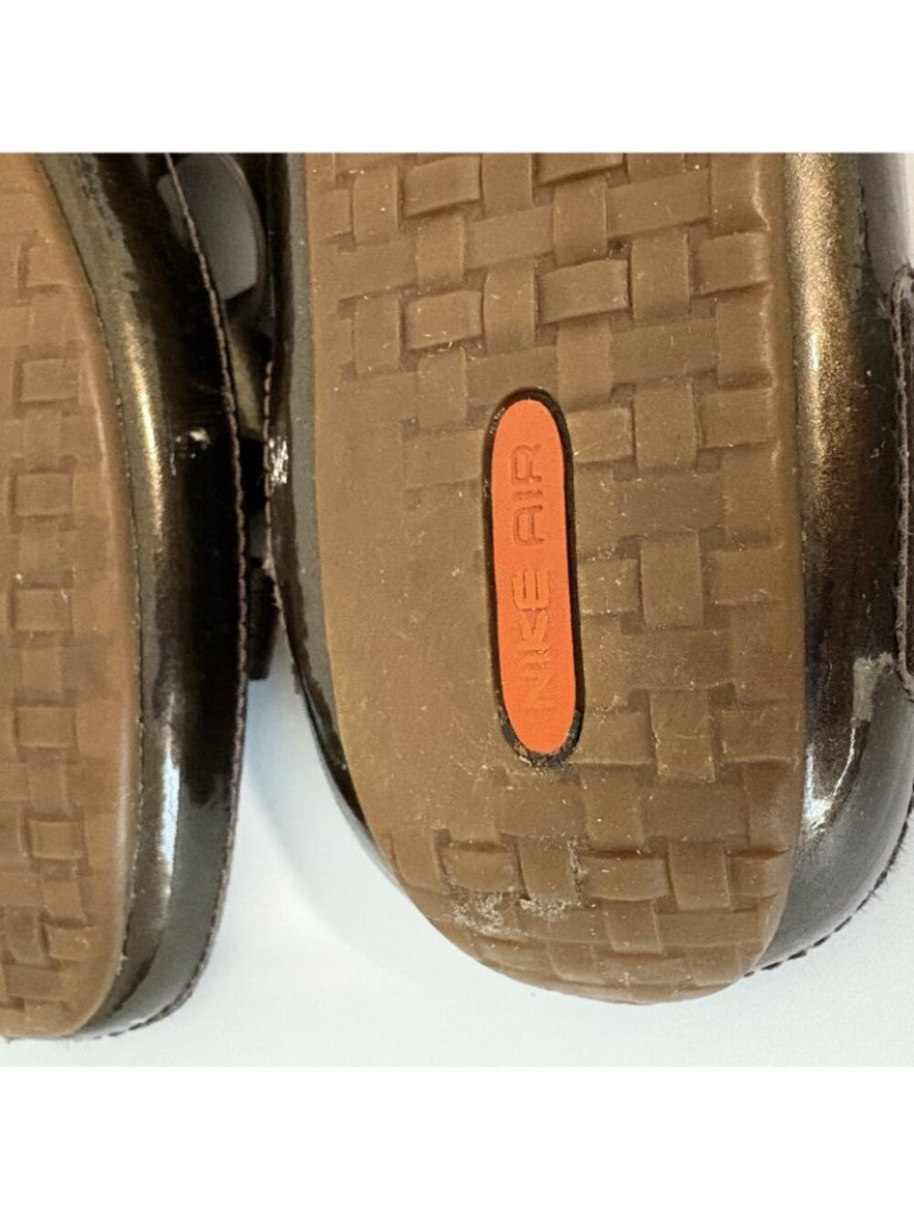Cole Haan Brown Bronze Leather Slip On Buckle Sandals - Picture 11 of 15